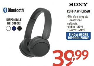 CUFFIA SONY WHCH520